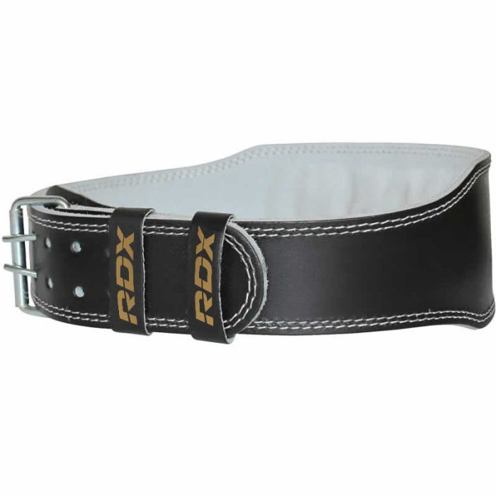 RDX 4'' Leather Weightlifting Gym Belt