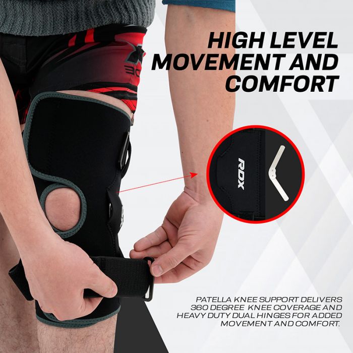 RDX NE FDA Approved Open Patella Brace for Knee Support with Angle Bracket