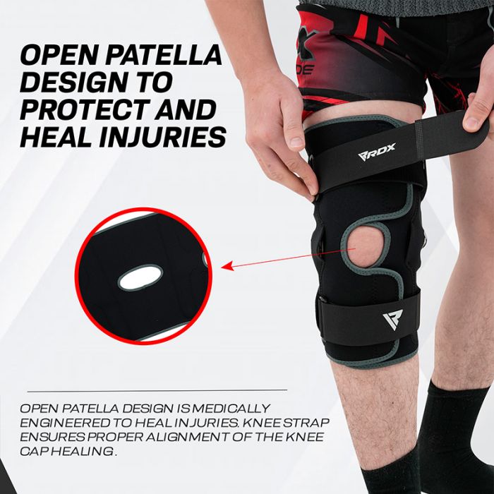 RDX NE FDA Approved Open Patella Brace for Knee Support with Angle Bracket