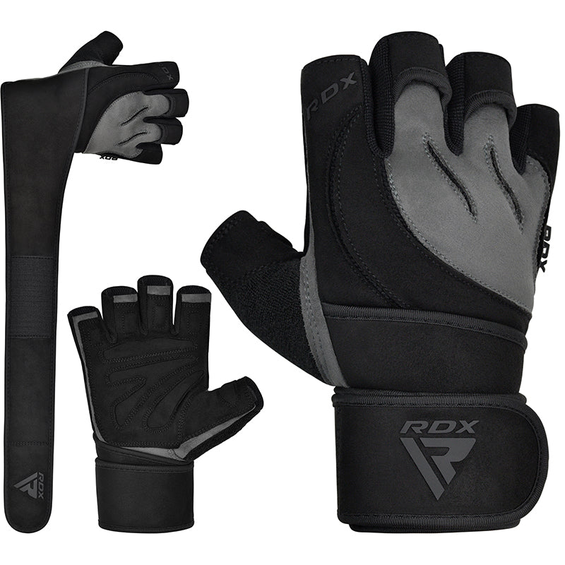 RDX L4 Open Finger Weightlifting Gym Gloves