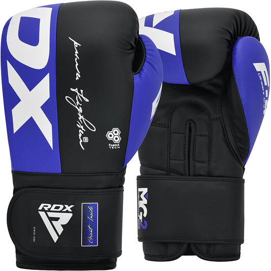 RDX F4 Boxing Sparring Gloves Hook & Loop Blue