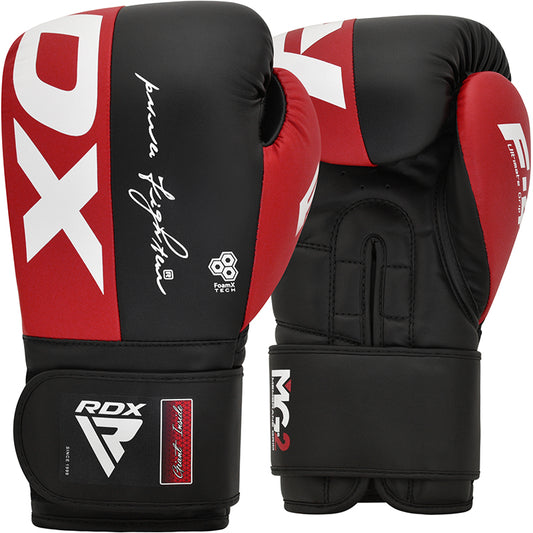 RDX F4 Boxing Sparring Gloves Hook & Loop Red