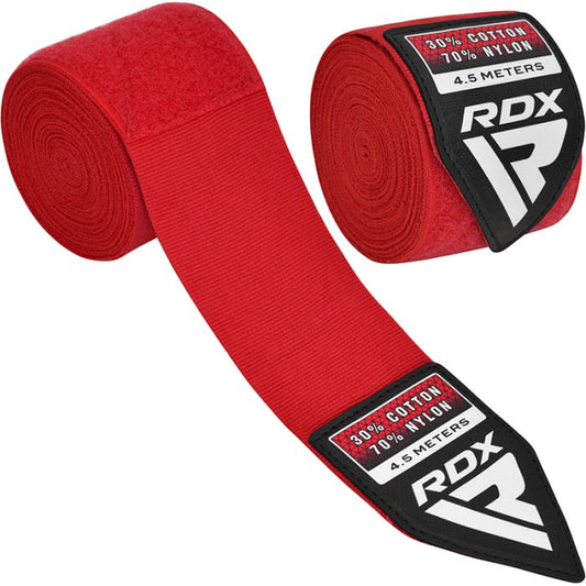 RDX WX Professional Boxing Hand Wraps Red